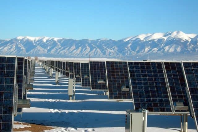 Utility-scale solar installation
